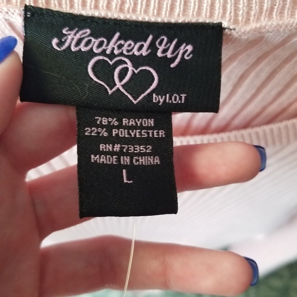 LIGHT PINK FRONT-TIE SWEATER - Picture 2 of 2